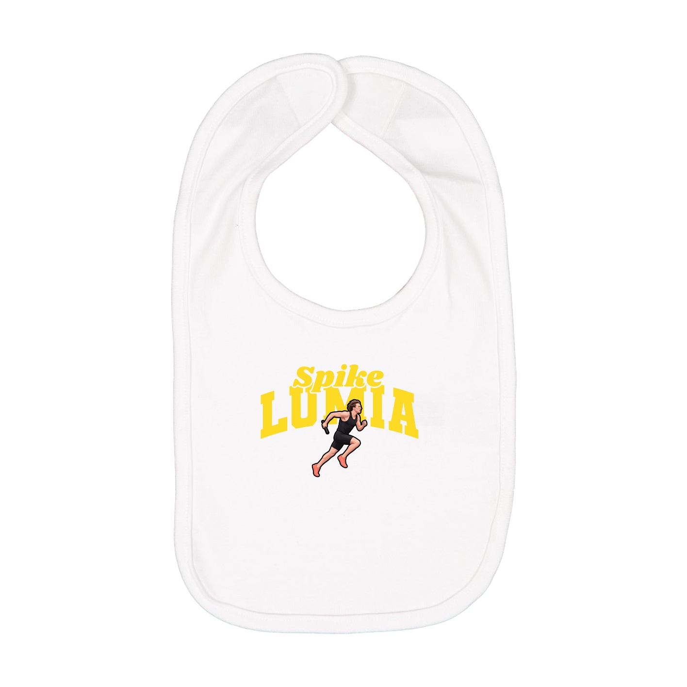 Infant Bib — Signature Arch in White