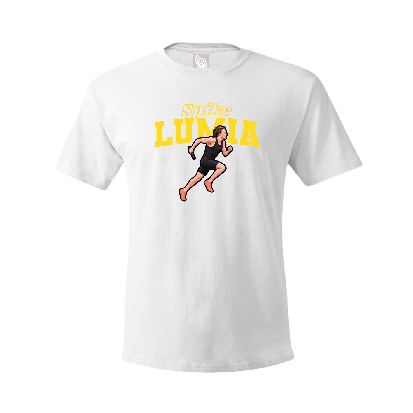 Youth Tee — Name Arch in White
