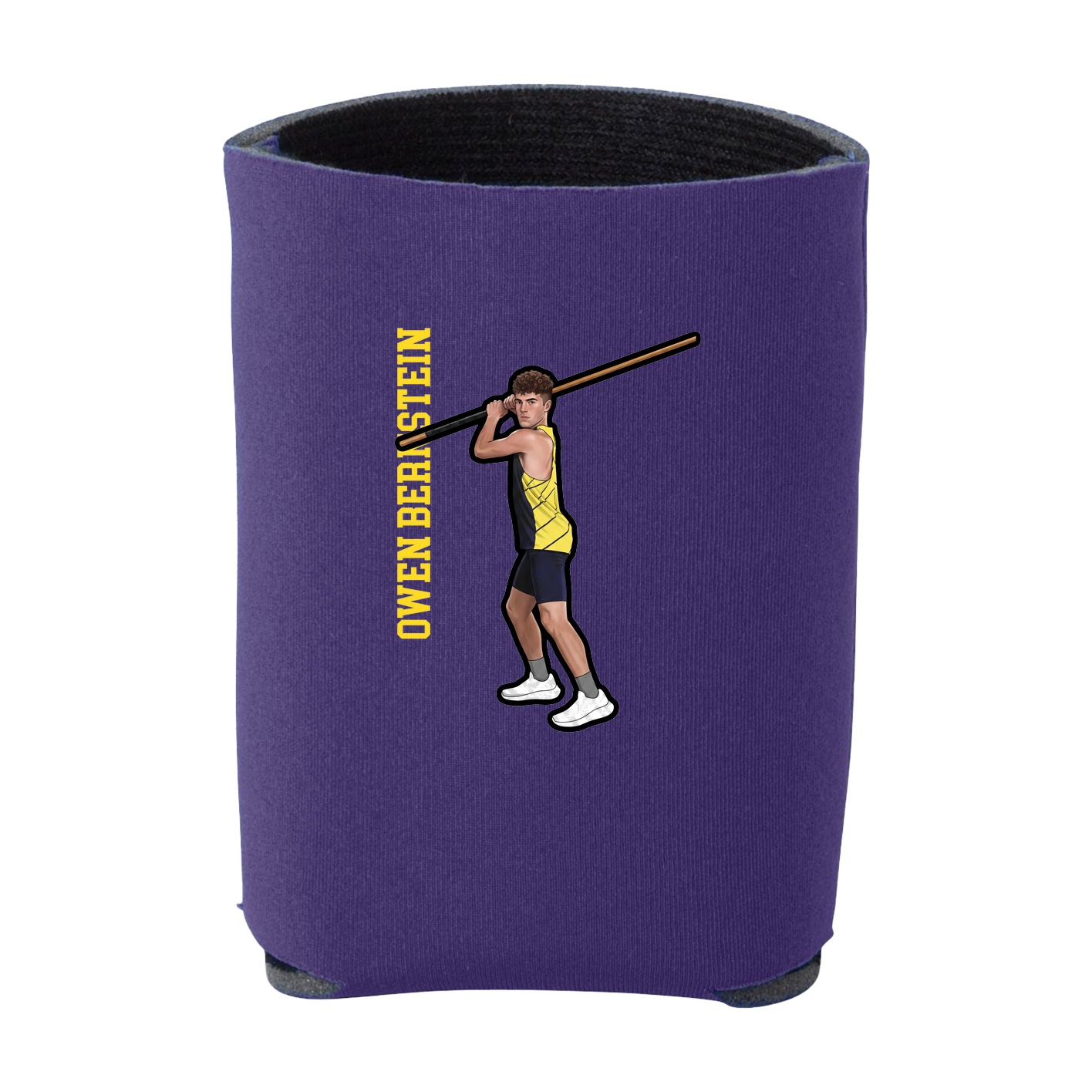 Can Holder — Name Vertical in Purple