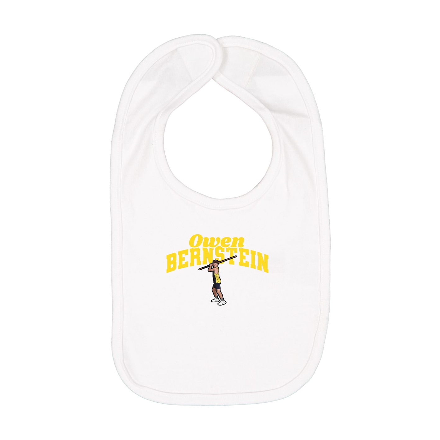 Infant Bib — Signature Arch in White