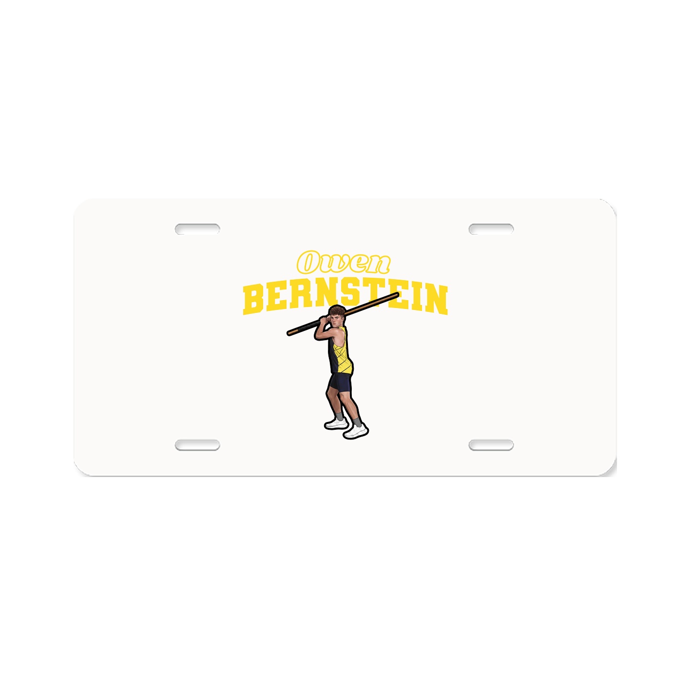 License Plate — Name Arch in Classic