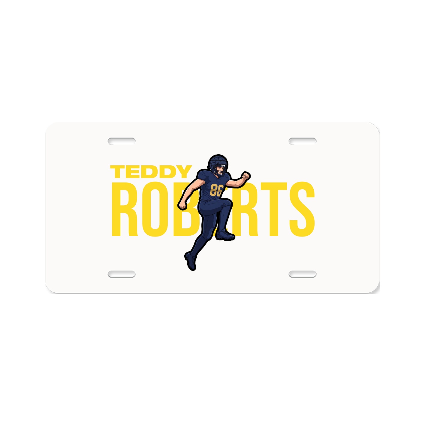 License Plate — Player Name in Classic
