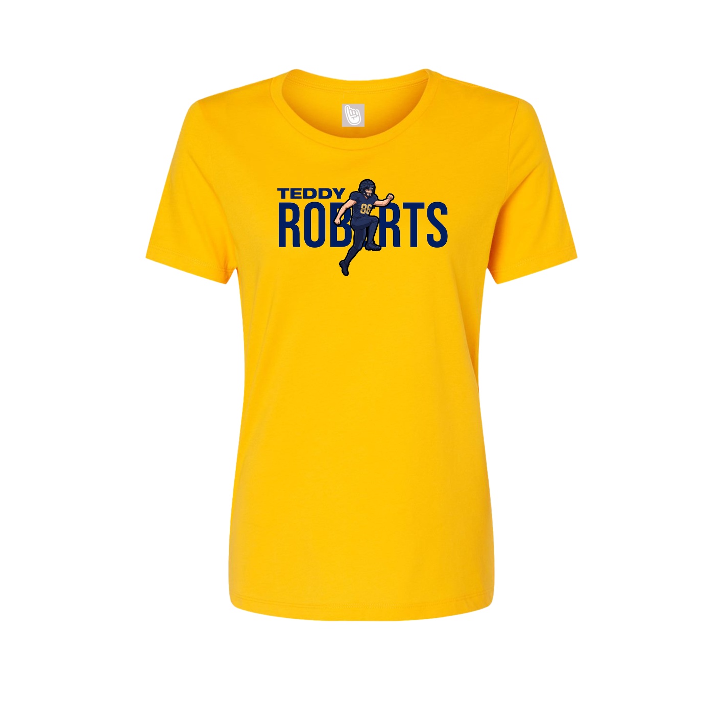 Fitted Women's Tee — Player Name in Gold