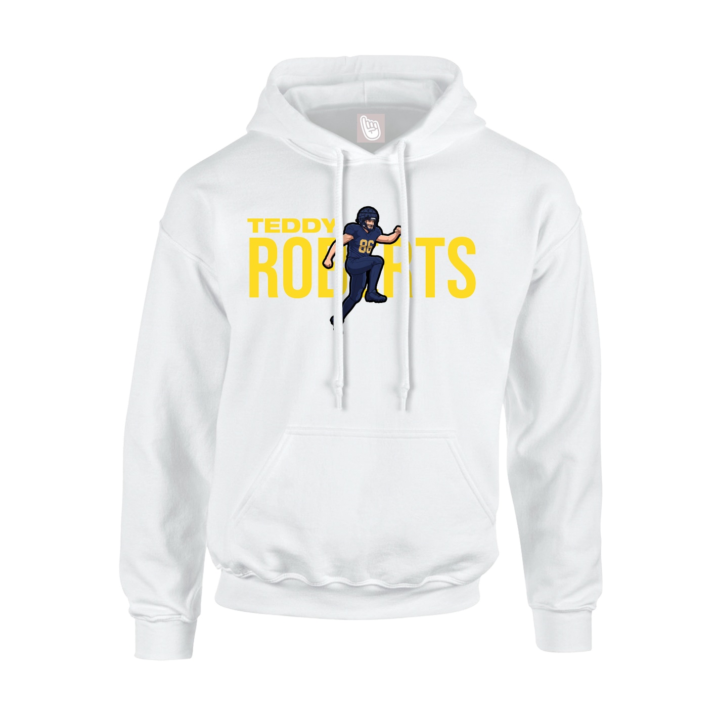 Youth Hoodie — Player Name in White