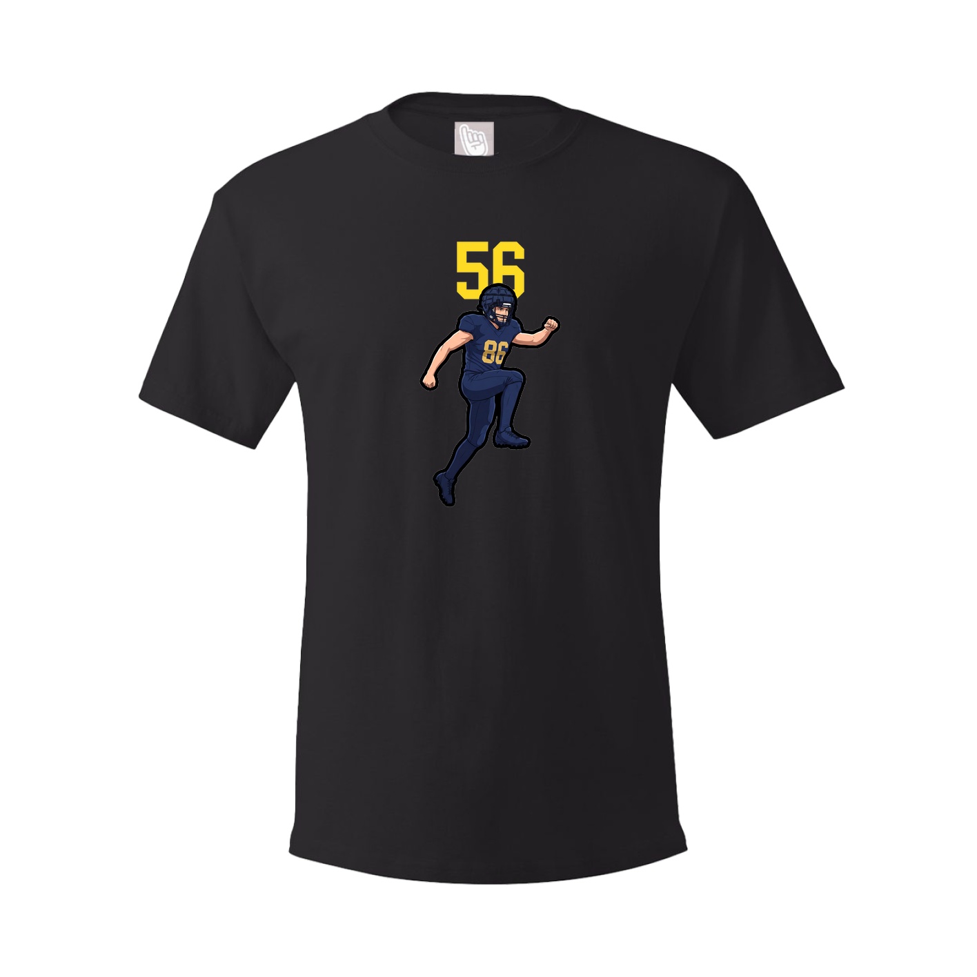Youth Tee — Number Top in Black