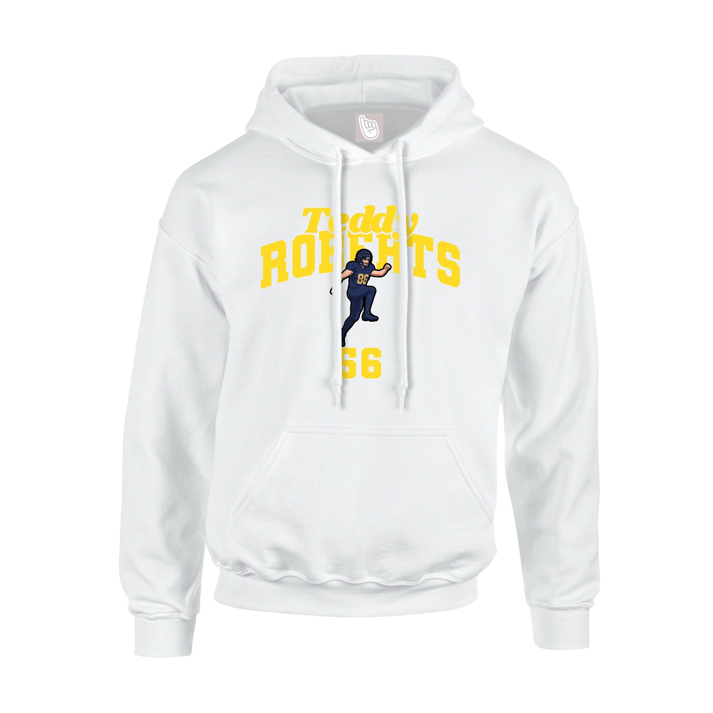 Hoodie — Signature Arch in White