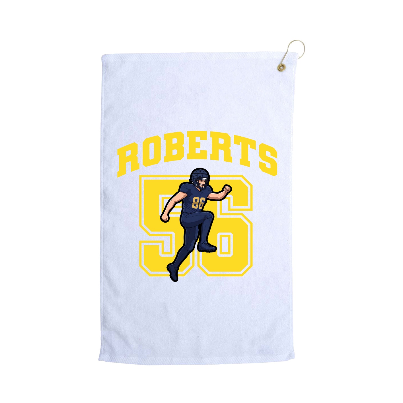 Golf Towel — Number in White
