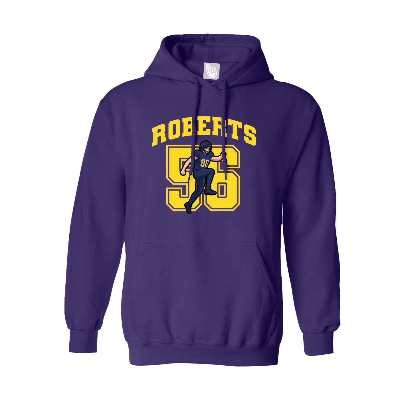 Hoodie — Number in Purple