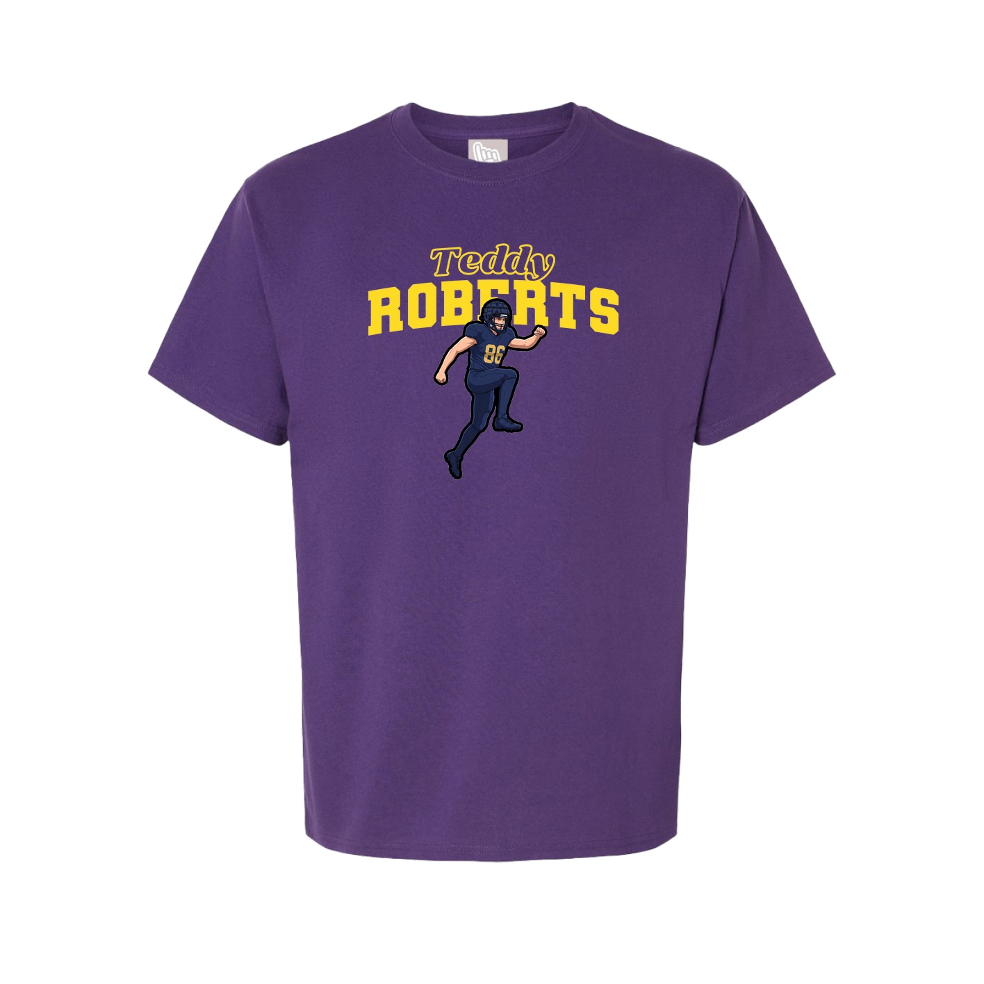 Youth Tee — Name Arch in Purple