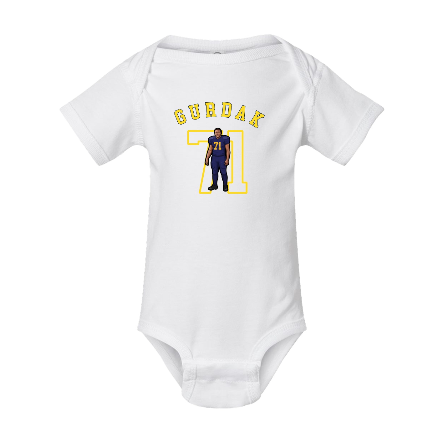Baby Onesie — Shirsey Arch in White