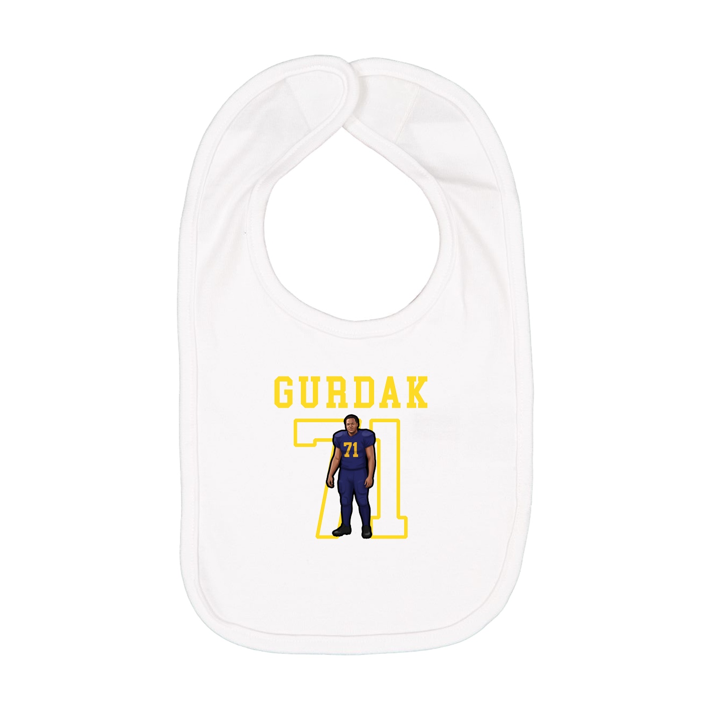 Infant Bib — Shirsey in White