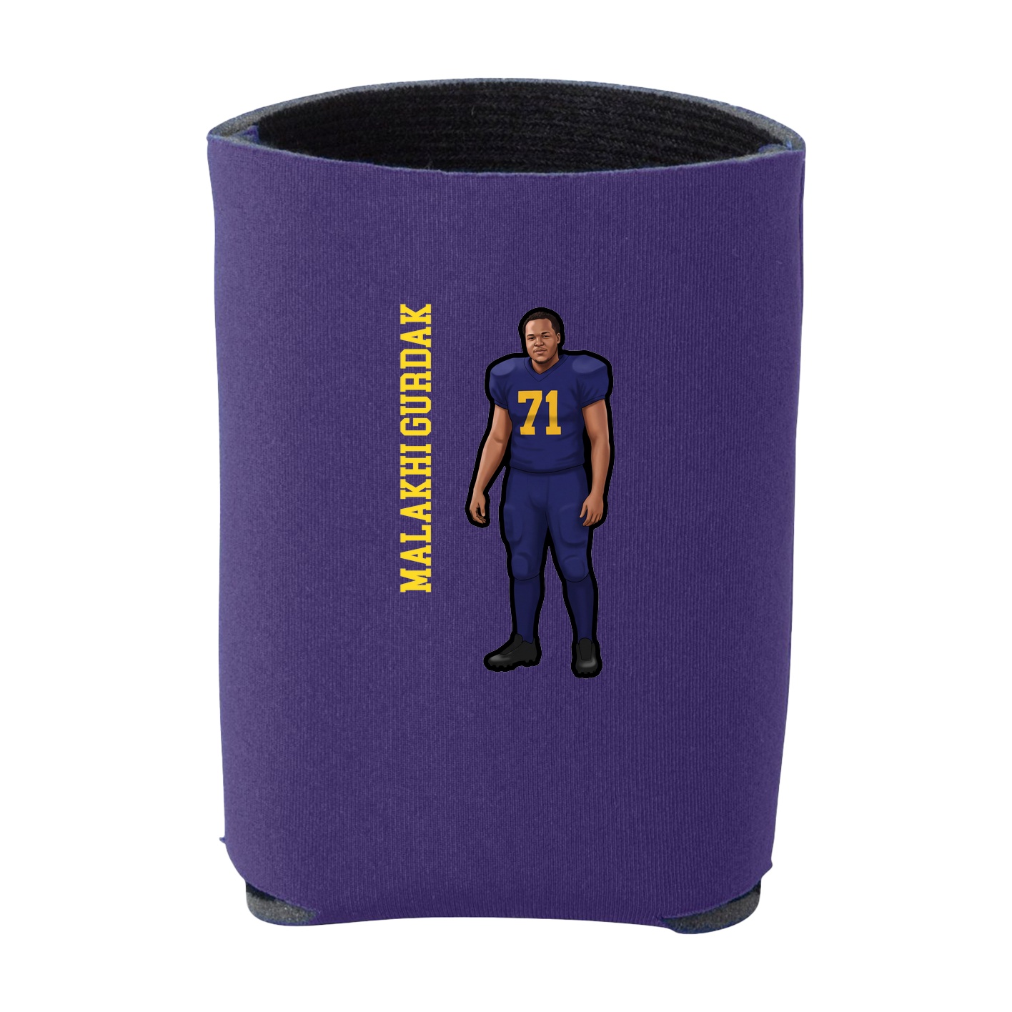 Can Holder — Name Vertical in Purple