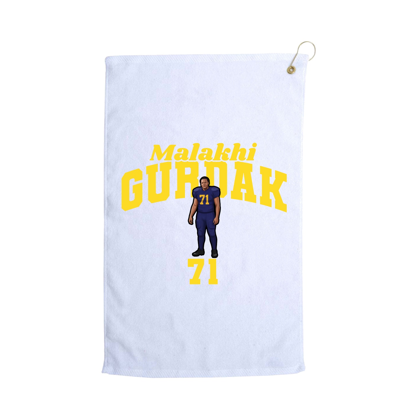 Golf Towel — Signature Arch in White