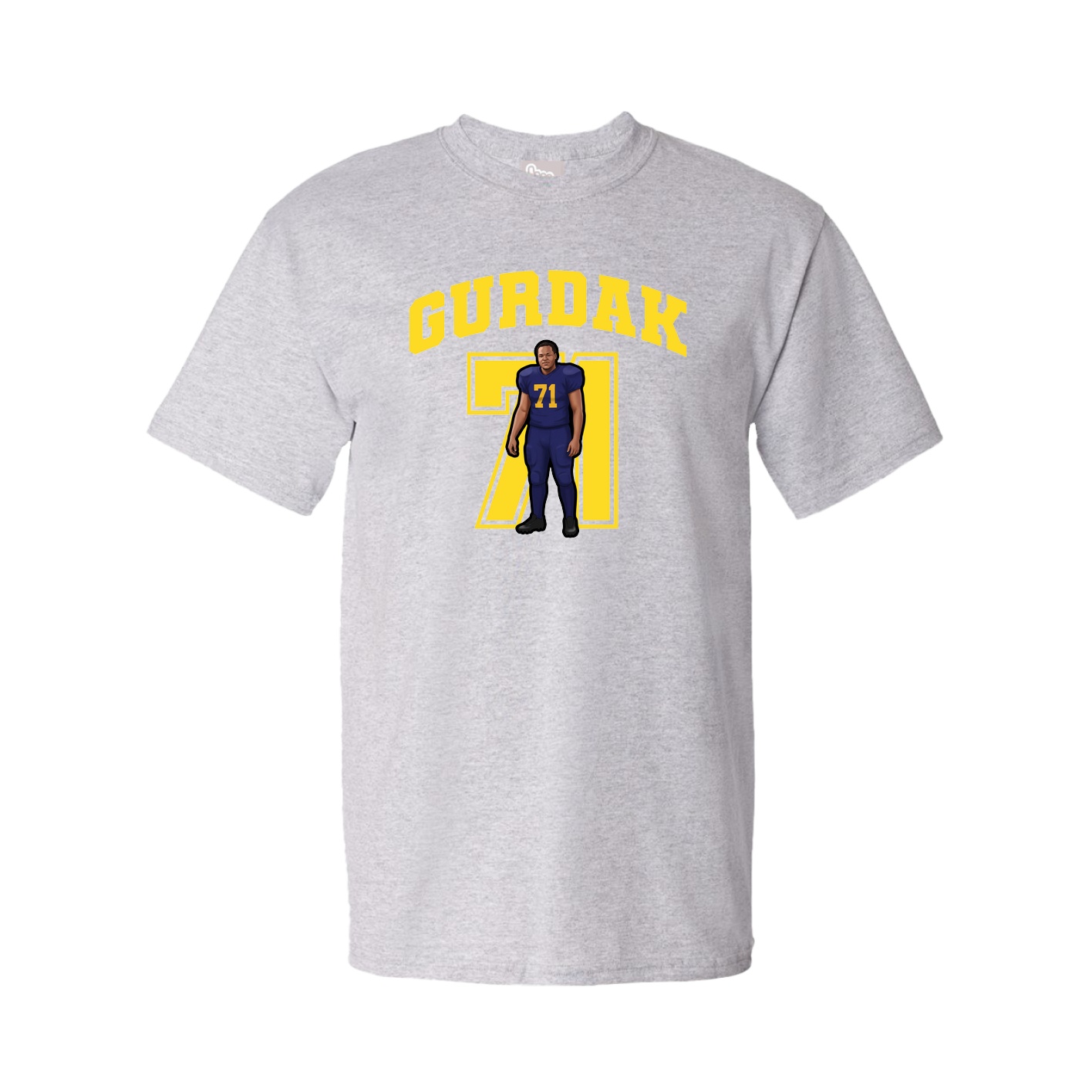 Youth Tee — Number in Grey