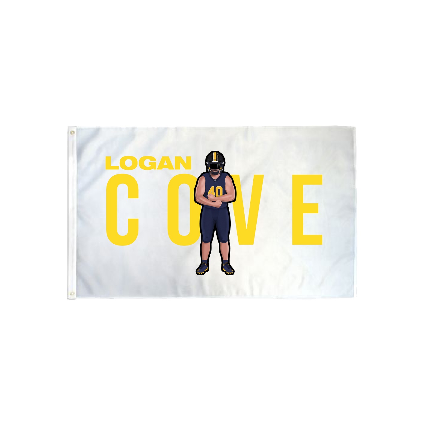 3x5 Flag — Player Name in Classic