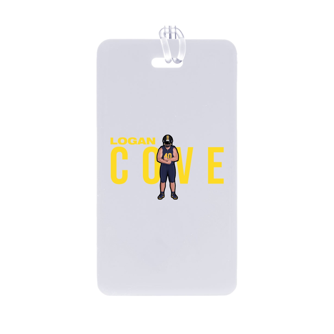 Bag Tag — Player Name in Classic