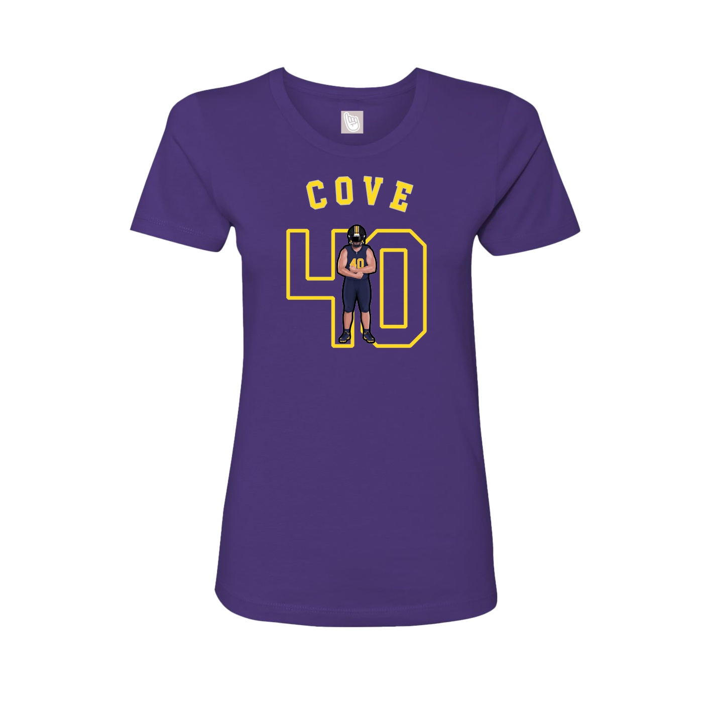 Fitted Women's Tee — Shirsey Arch in Purple