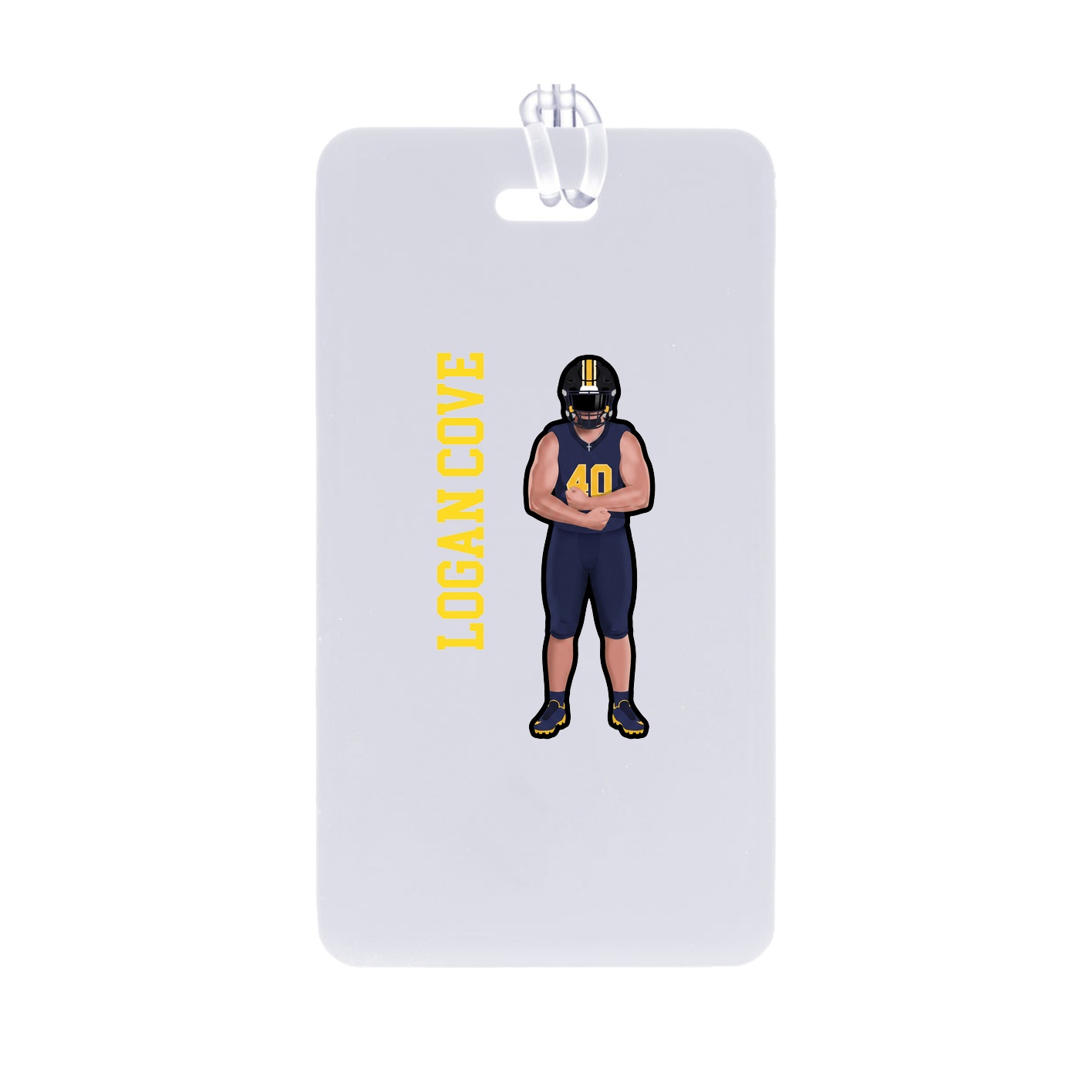 Bag Tag — Name Vertical in Classic