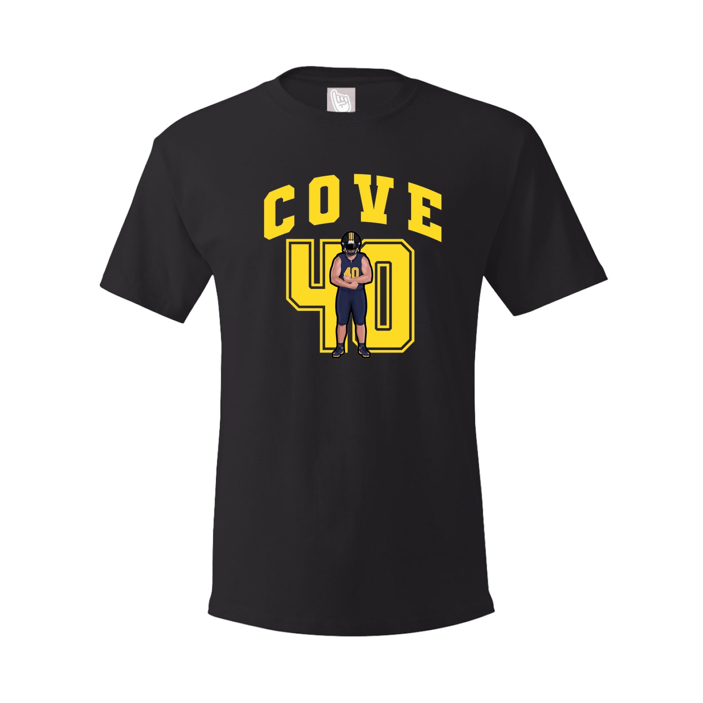 Youth Tee — Number in Black