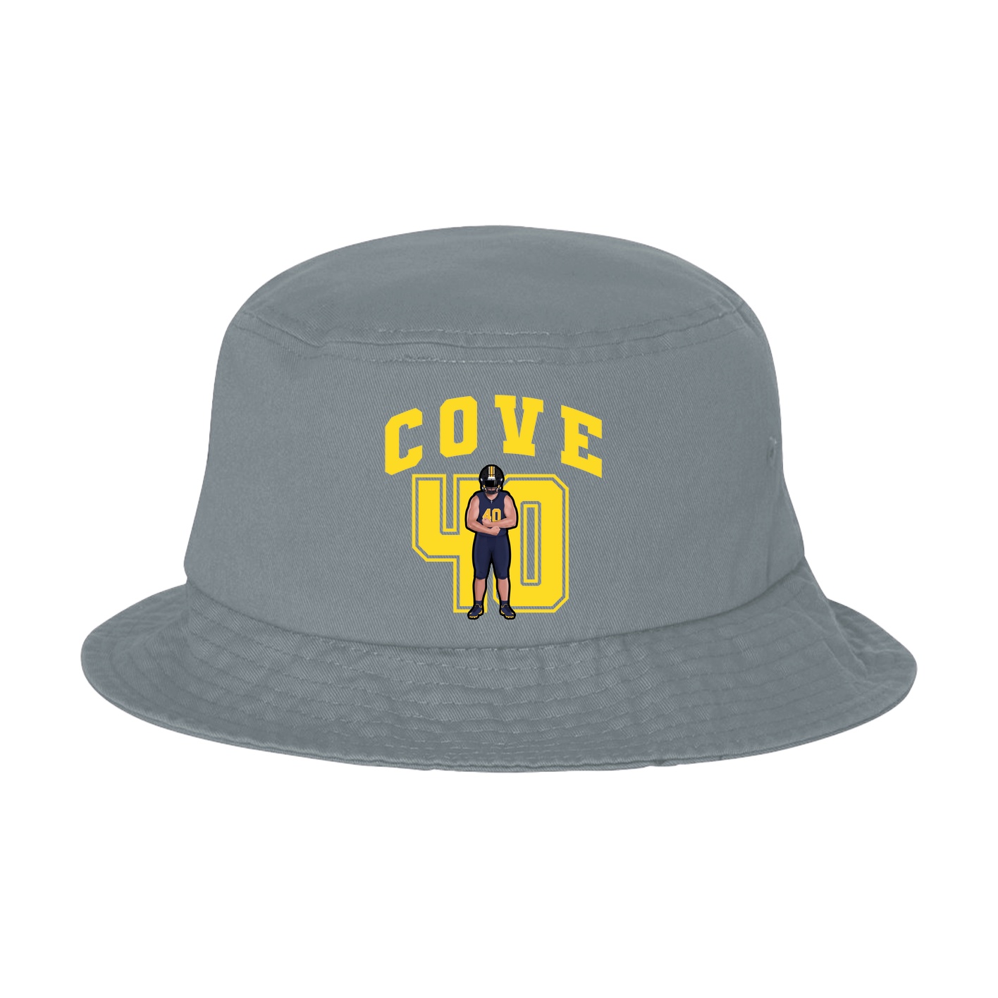 Bucket Cap — Number in Grey