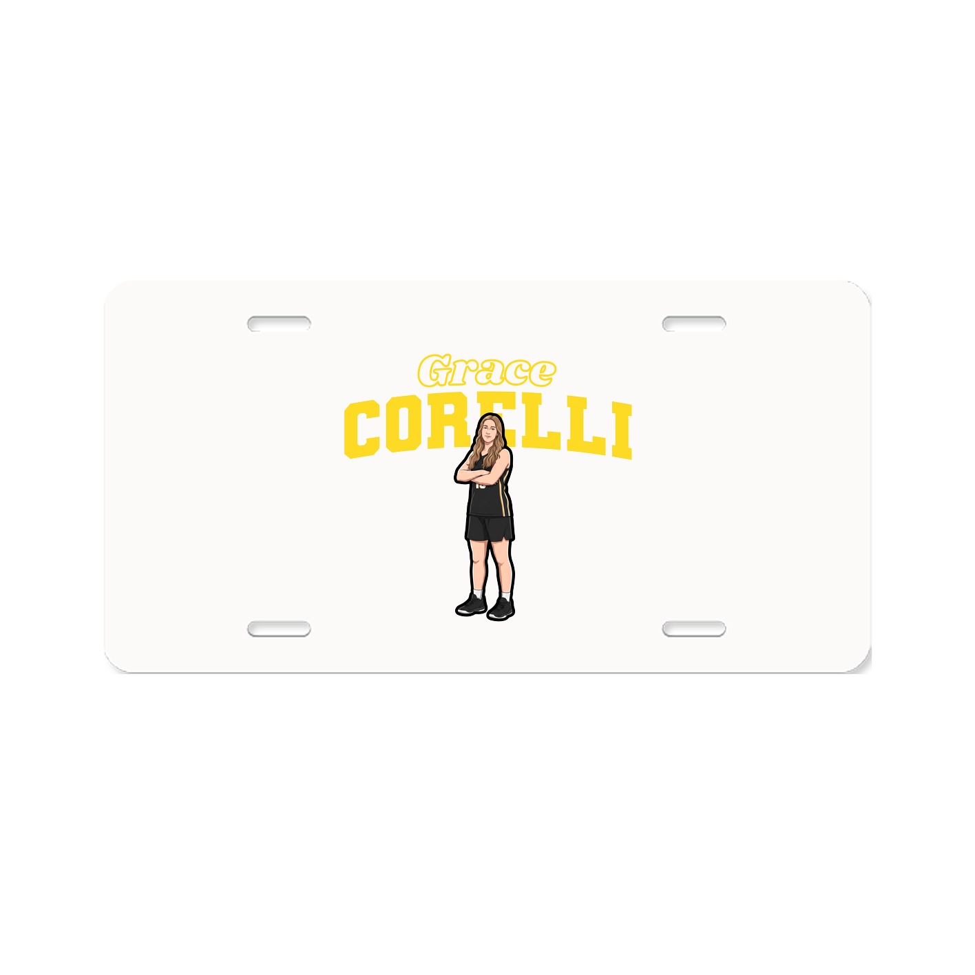 License Plate — Name Arch in Classic