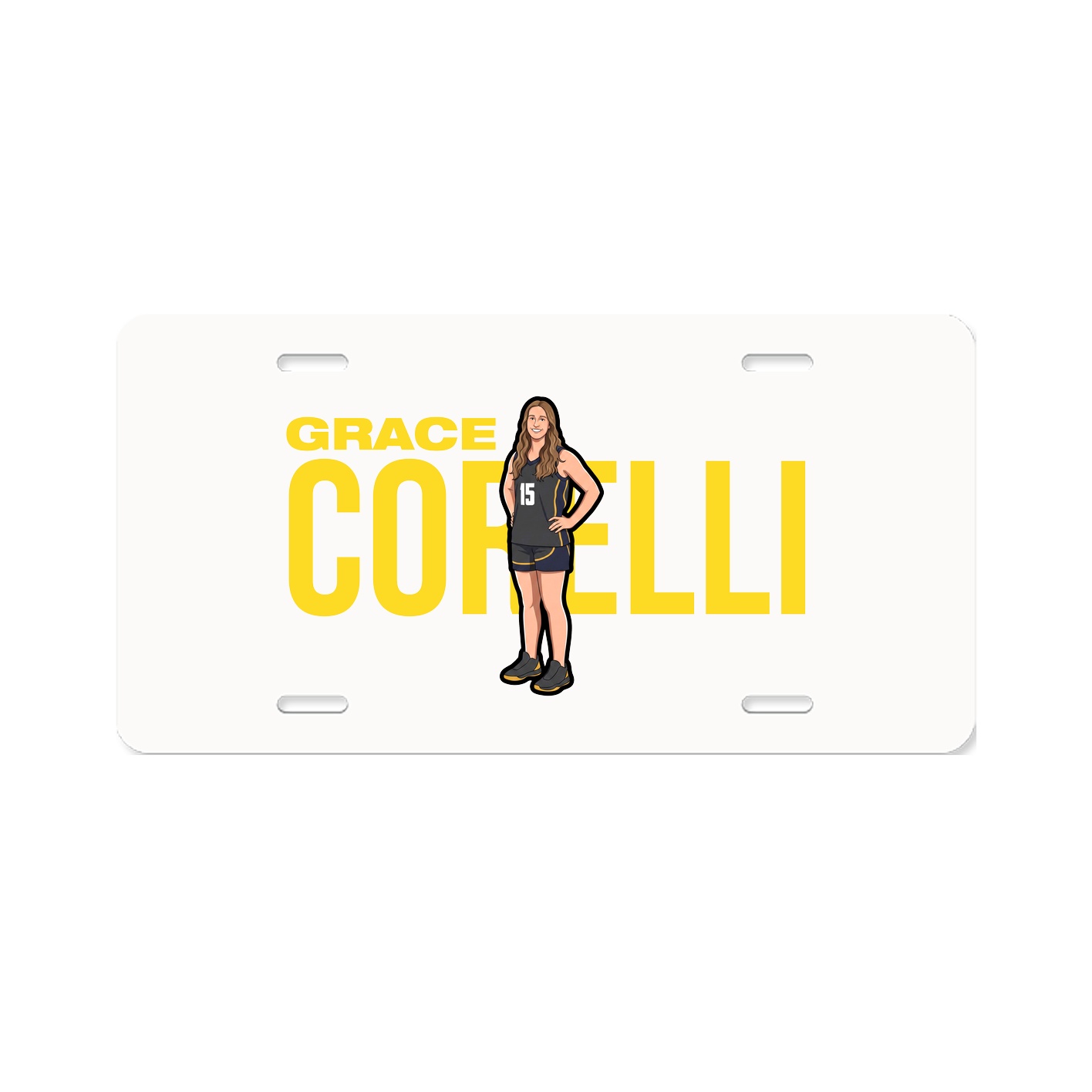 License Plate — Player Name in Classic