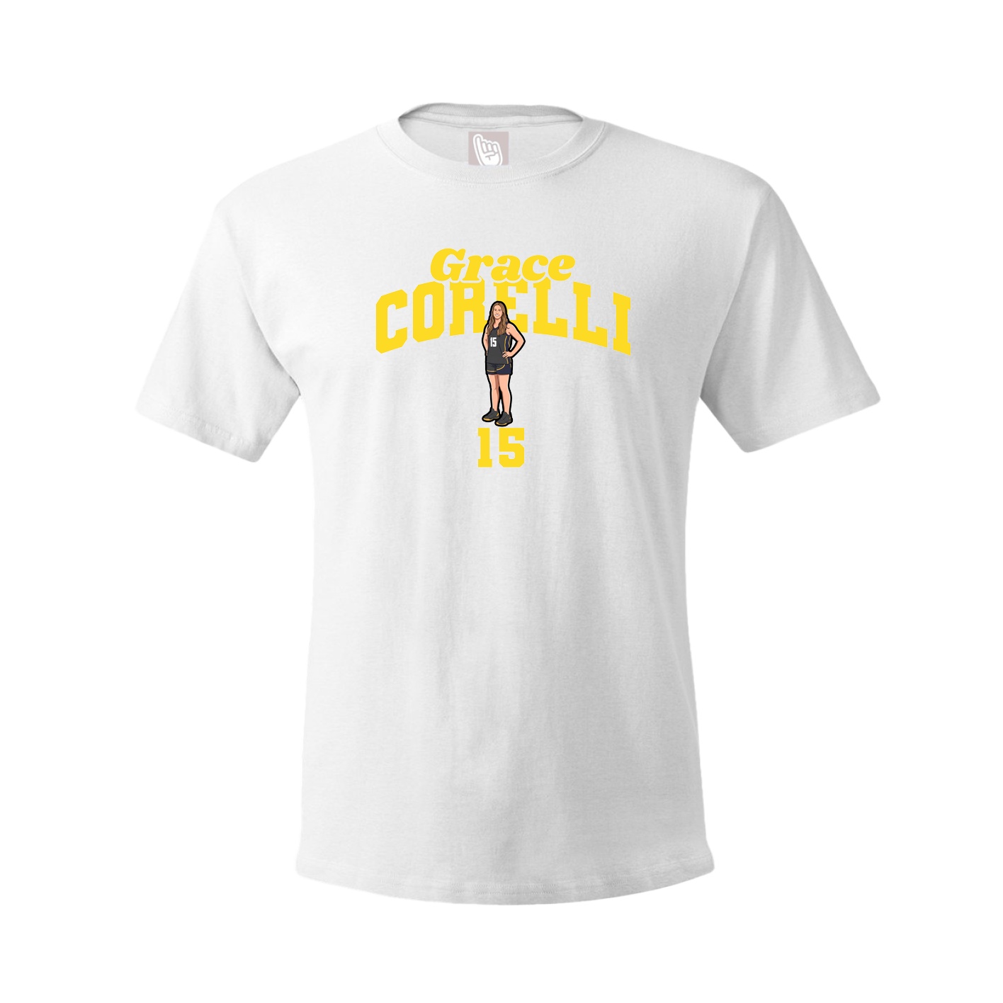 Youth Tee — Signature Arch in White