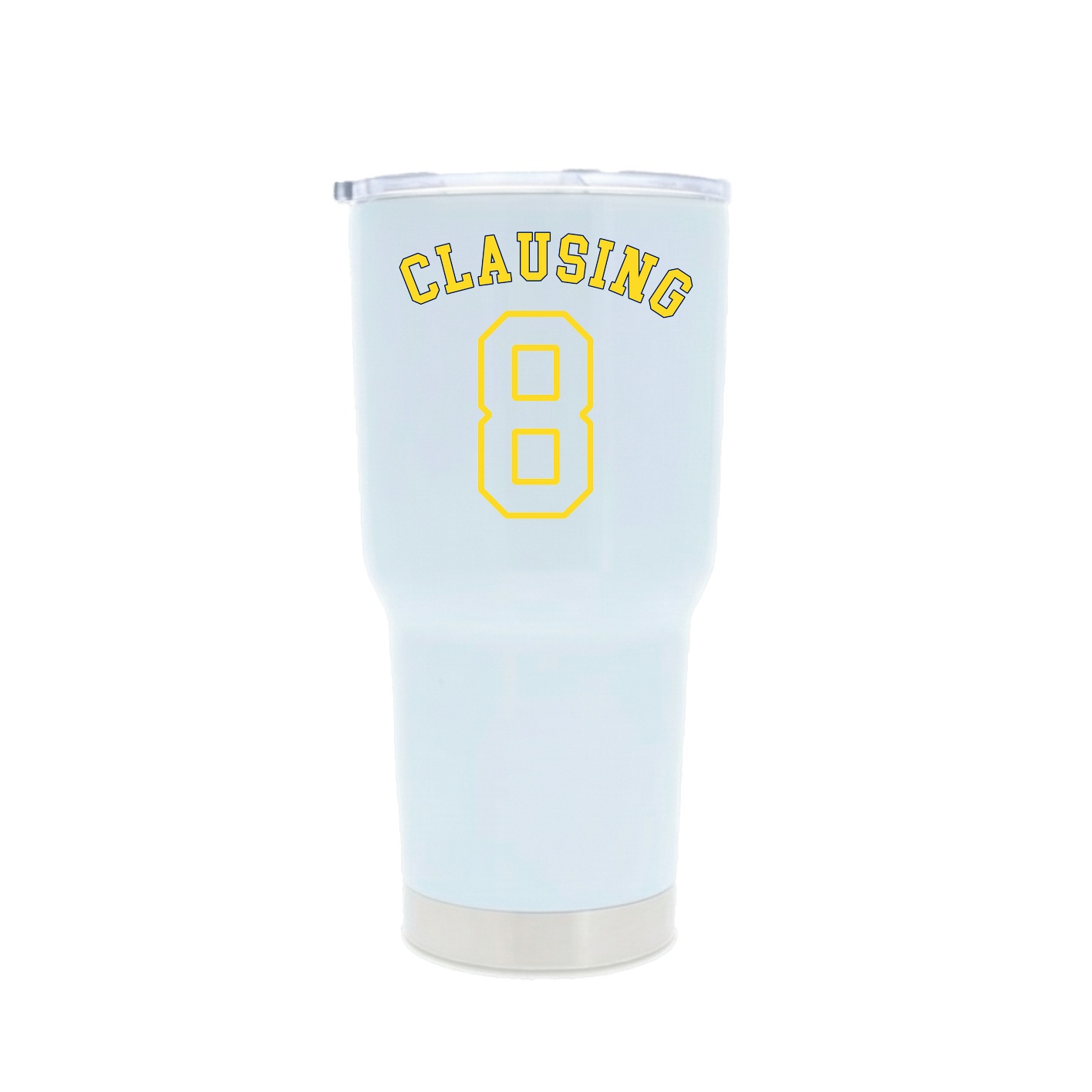 30oz Stainless Steel Tumbler — Shirsey Arch in White