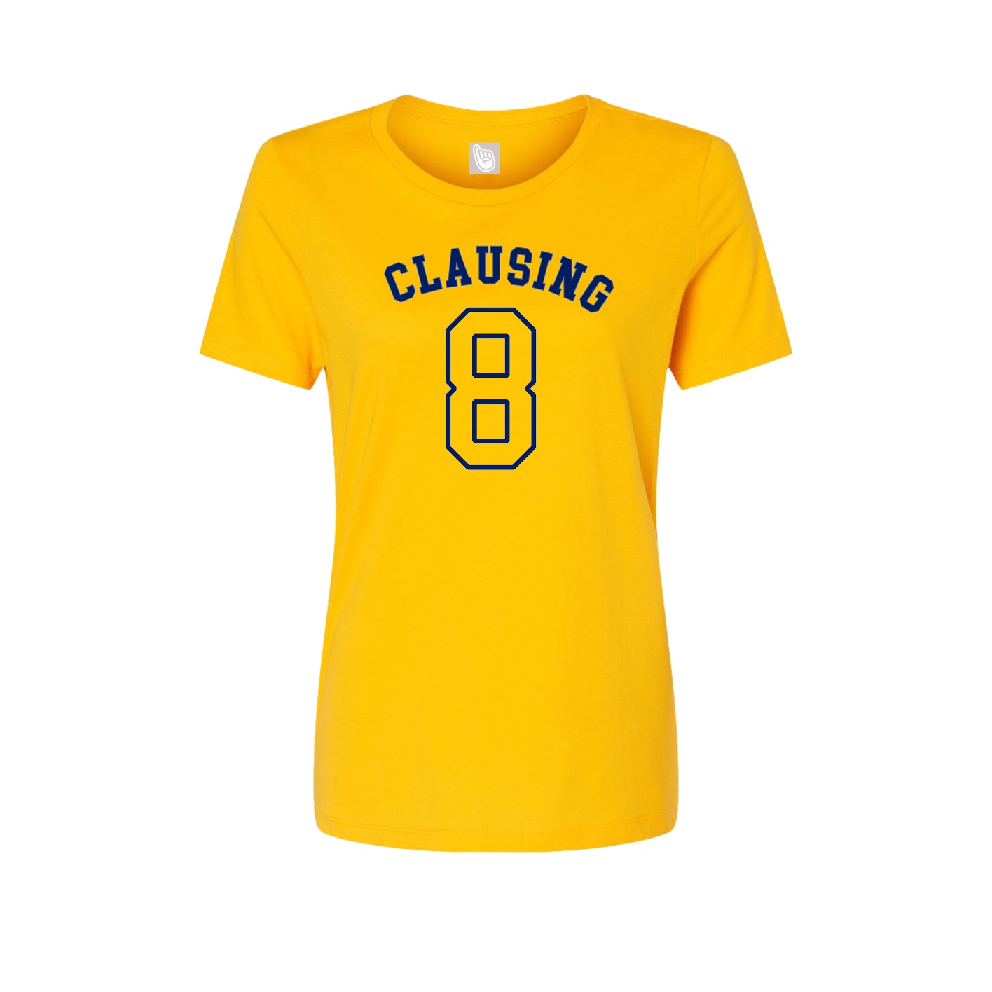 Fitted Women's Tee — Shirsey Arch in Gold