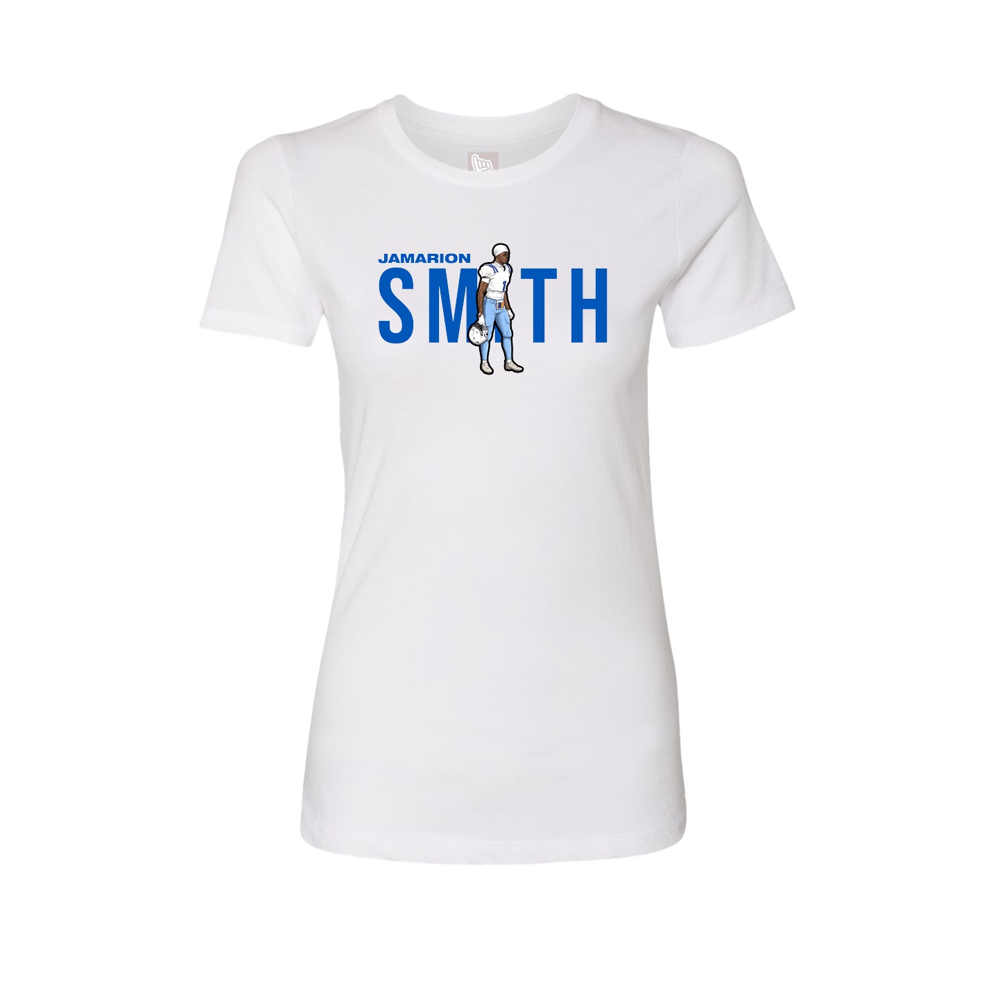 Womens Tee — Player Name in White