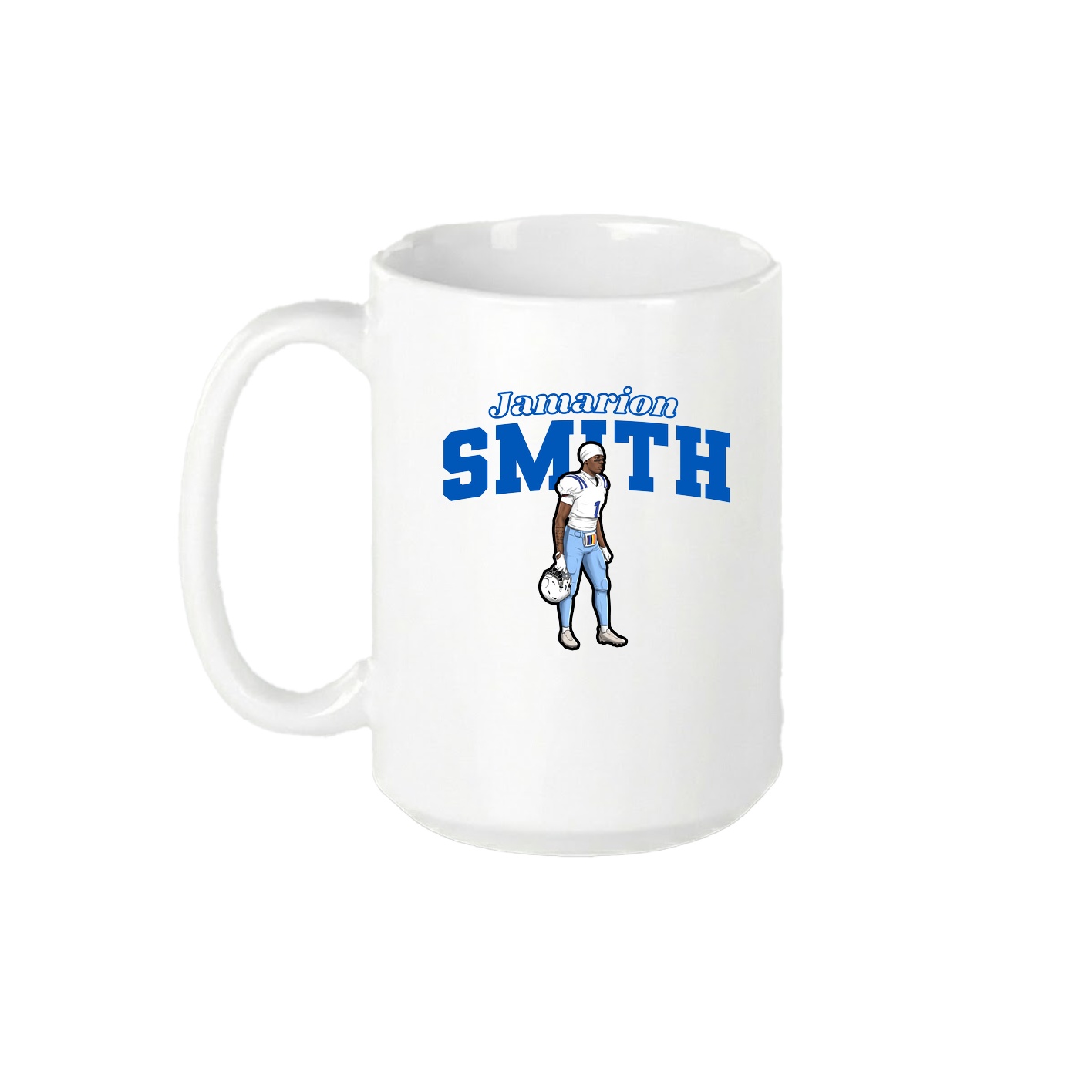 15oz Coffee Mug — Name Arch in White
