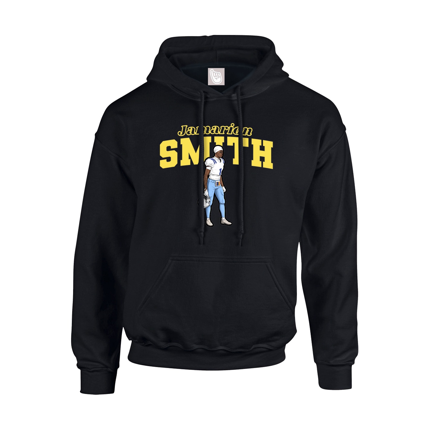 Hoodie — Name Arch in Black