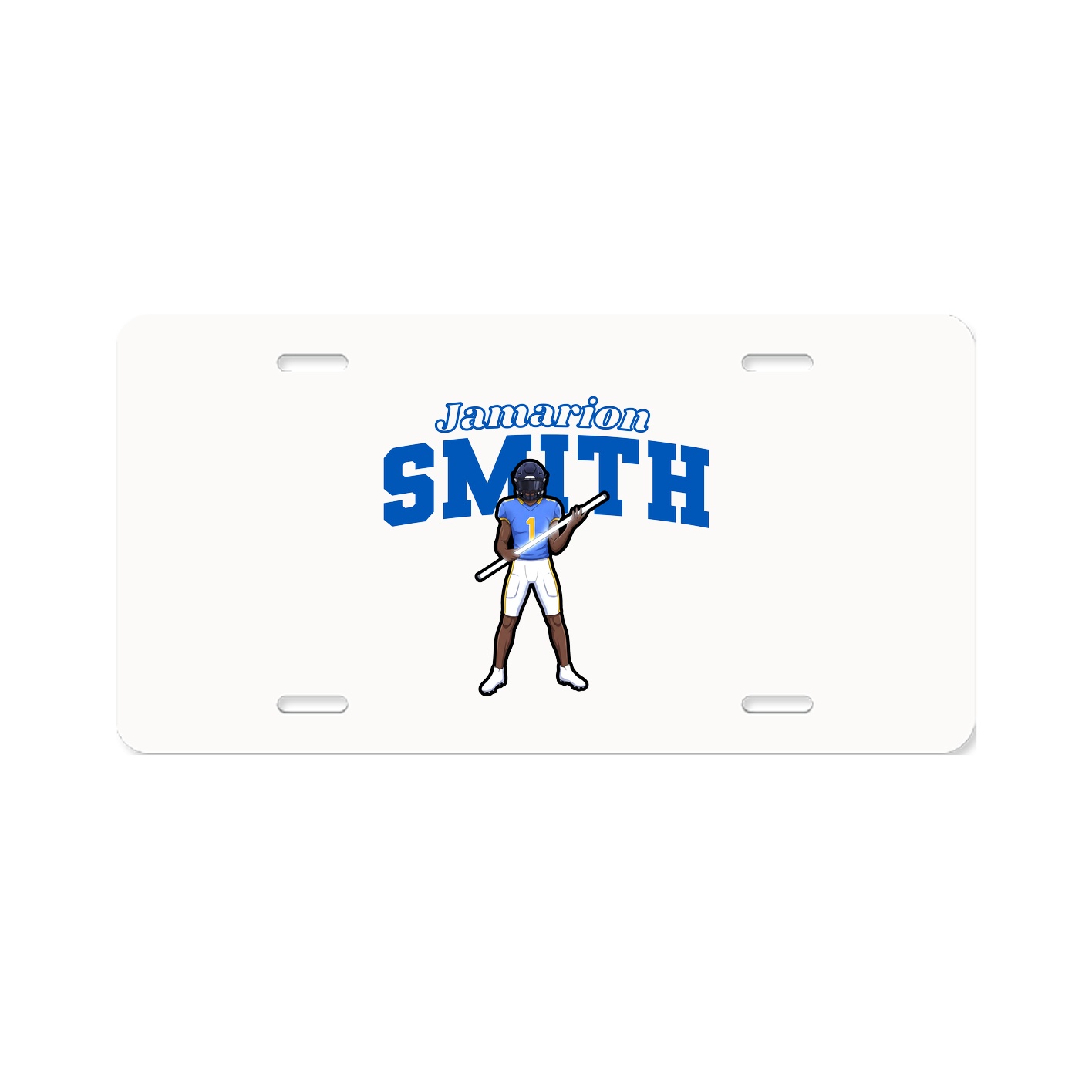 License Plate — Name Arch in Classic