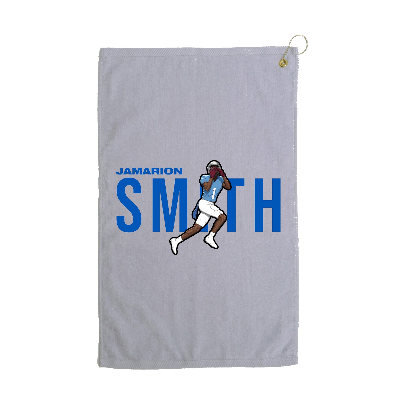 Golf Towel — Player Name in Grey
