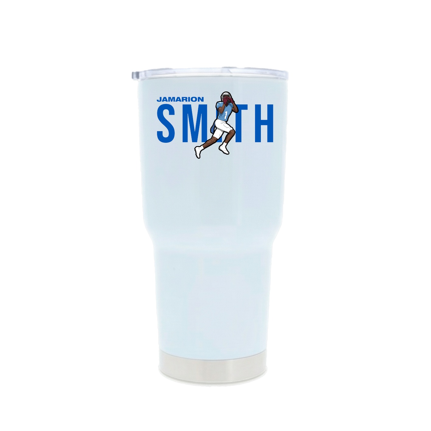 30oz Stainless Steel Tumbler — Player Name in White