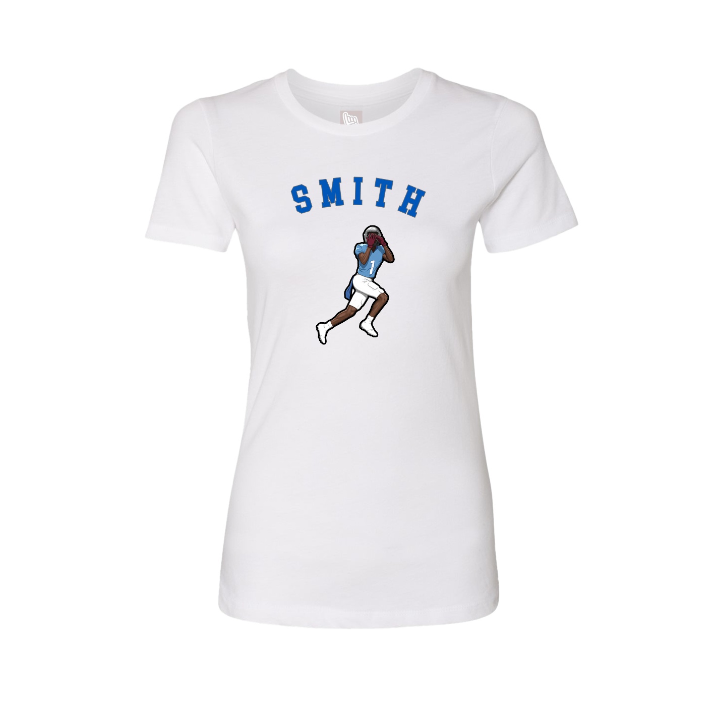 Fitted Women's Tee — Shirsey Arch in White
