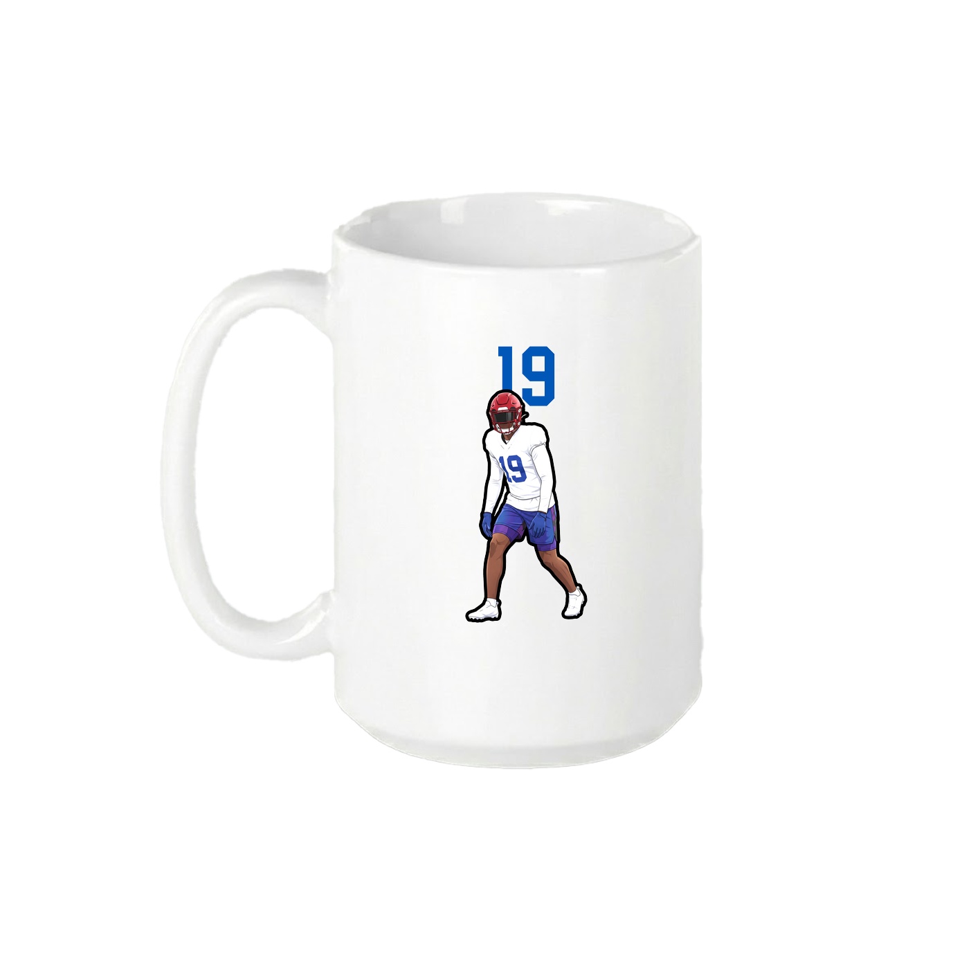15oz Coffee Mug — Number Top in White