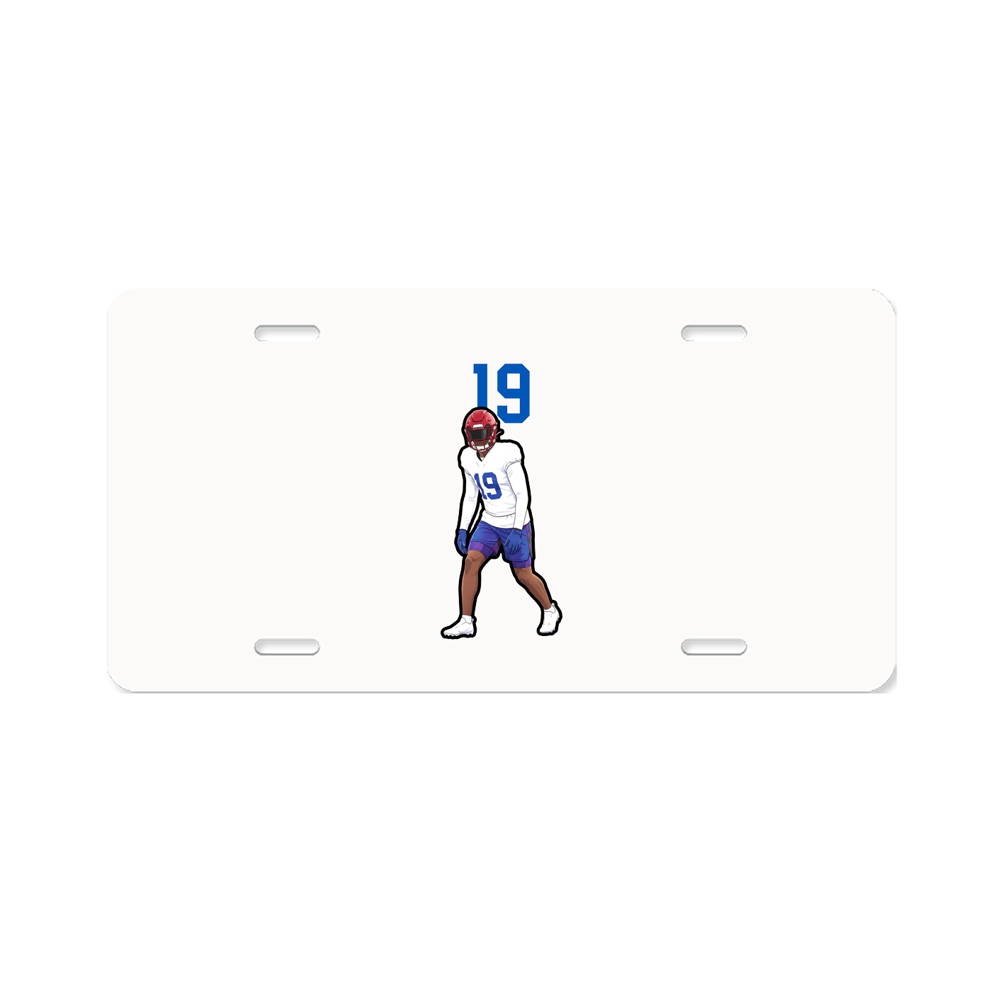 License Plate — Number Top in Classic