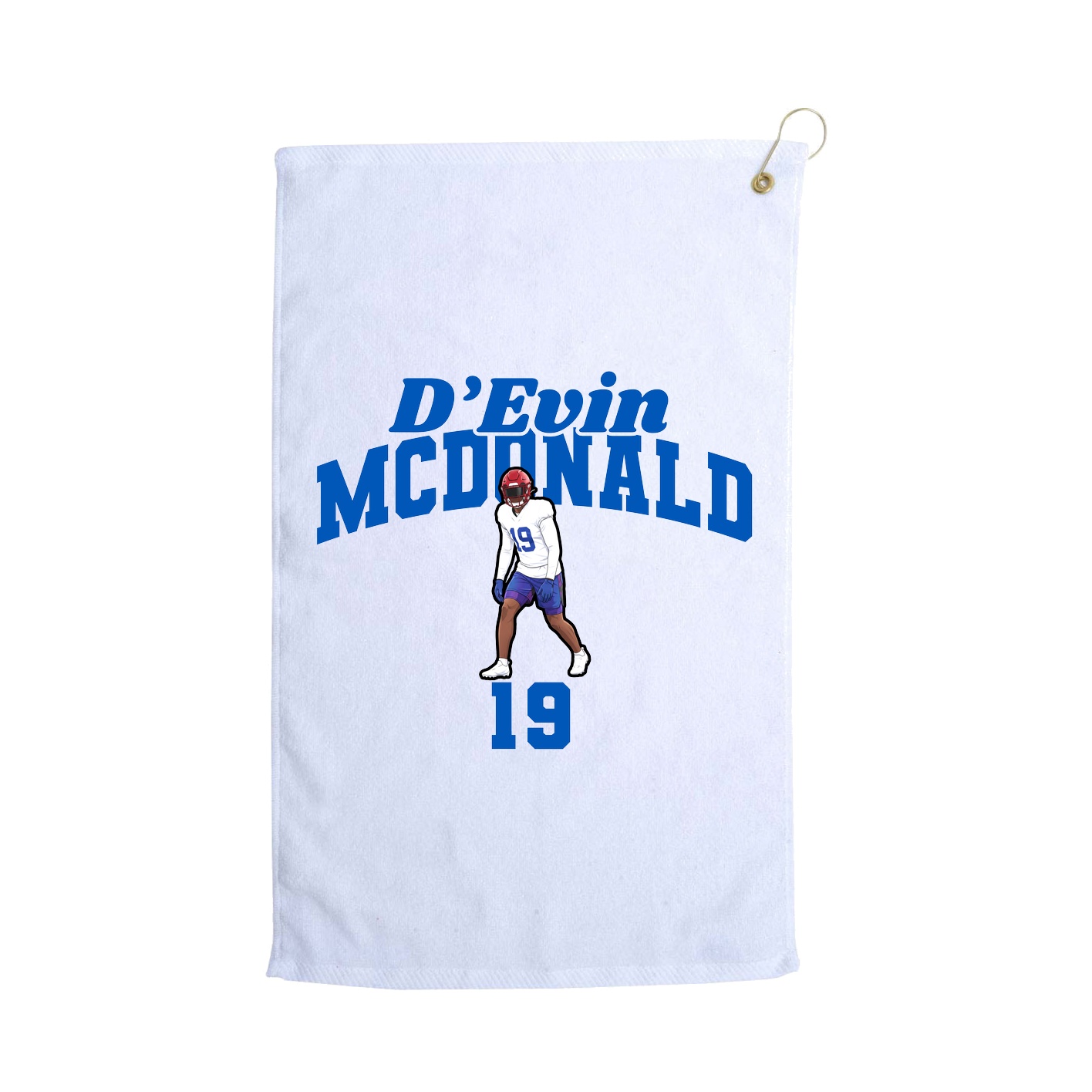 Golf Towel — Signature Arch in White