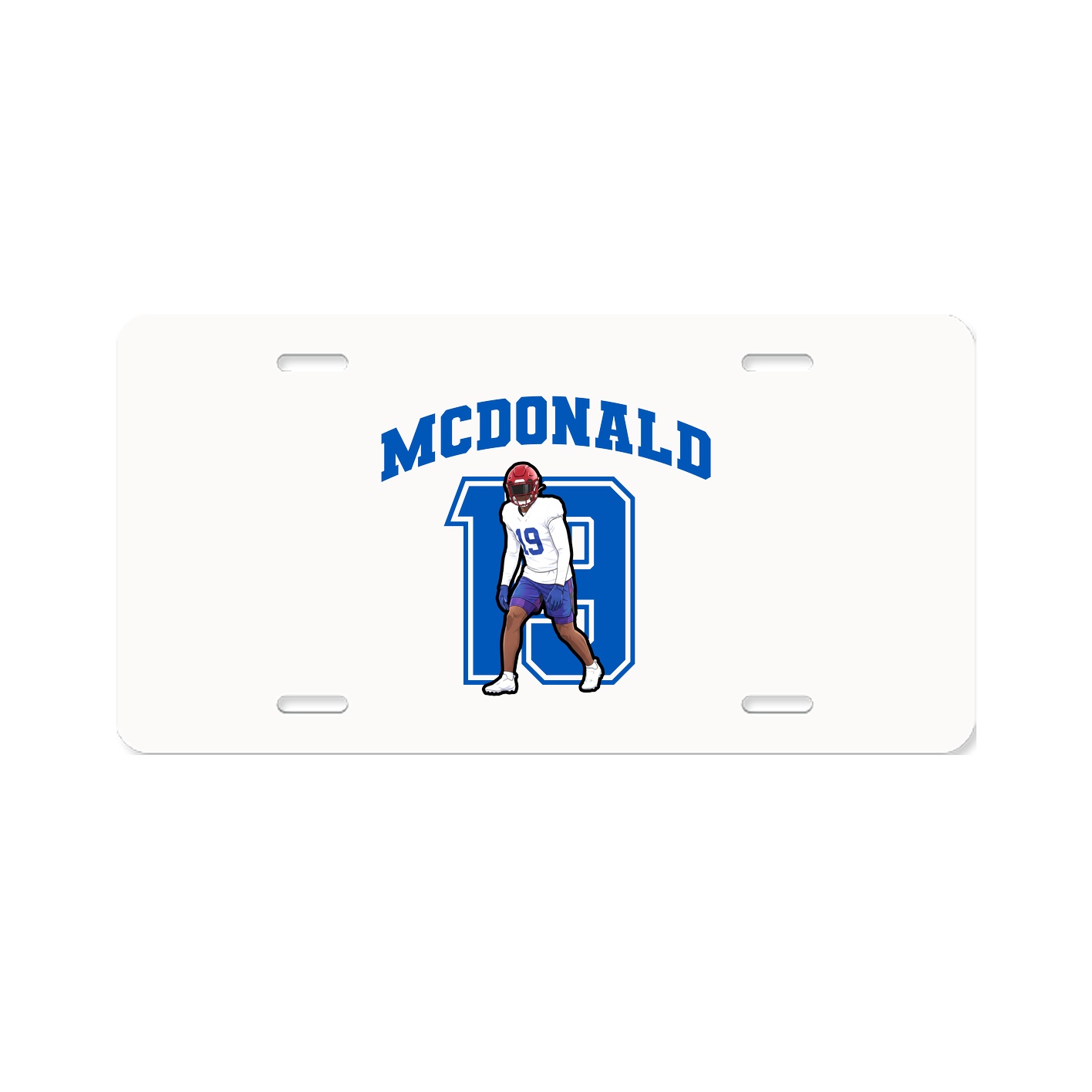 License Plate — Number in Classic