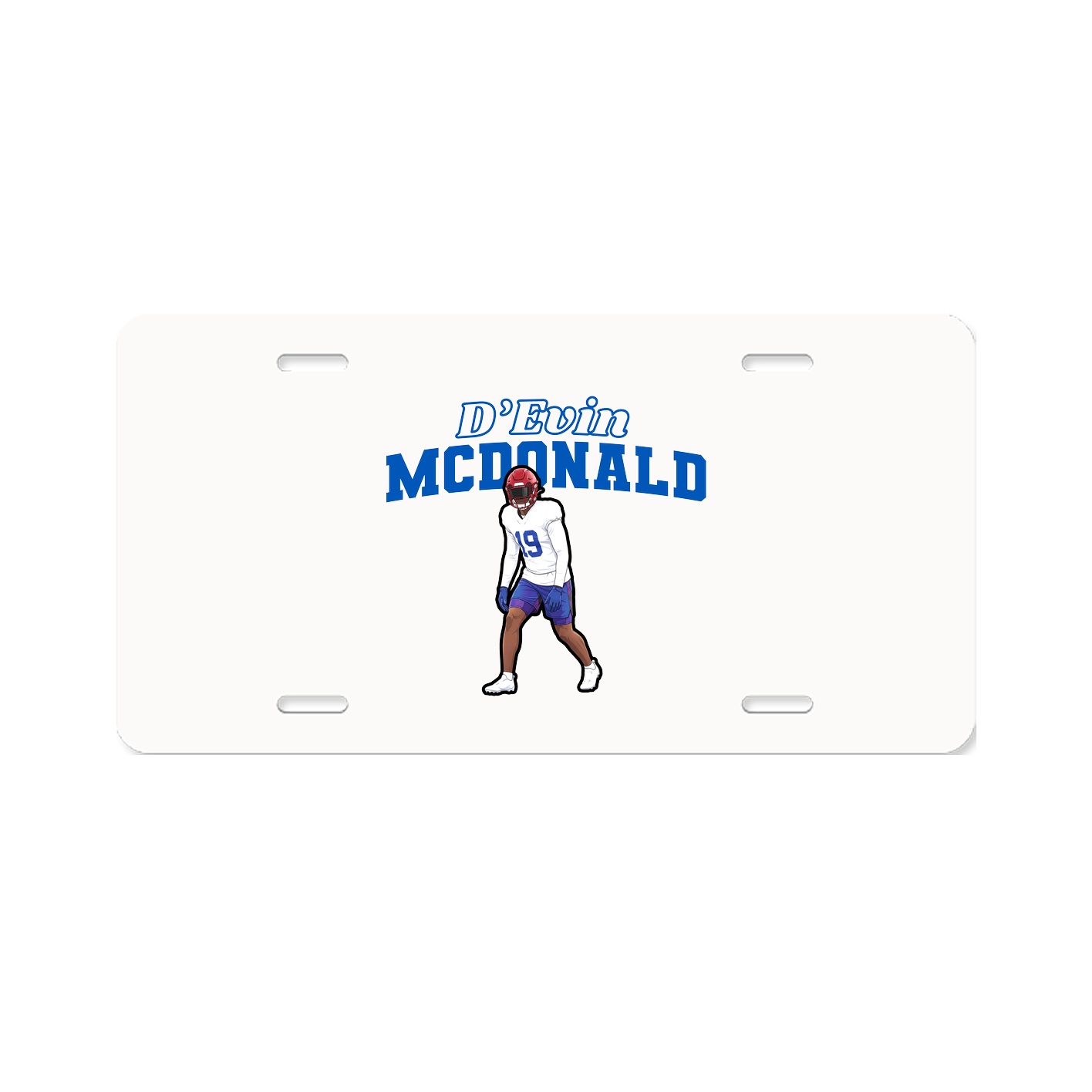 License Plate — Name Arch in Classic