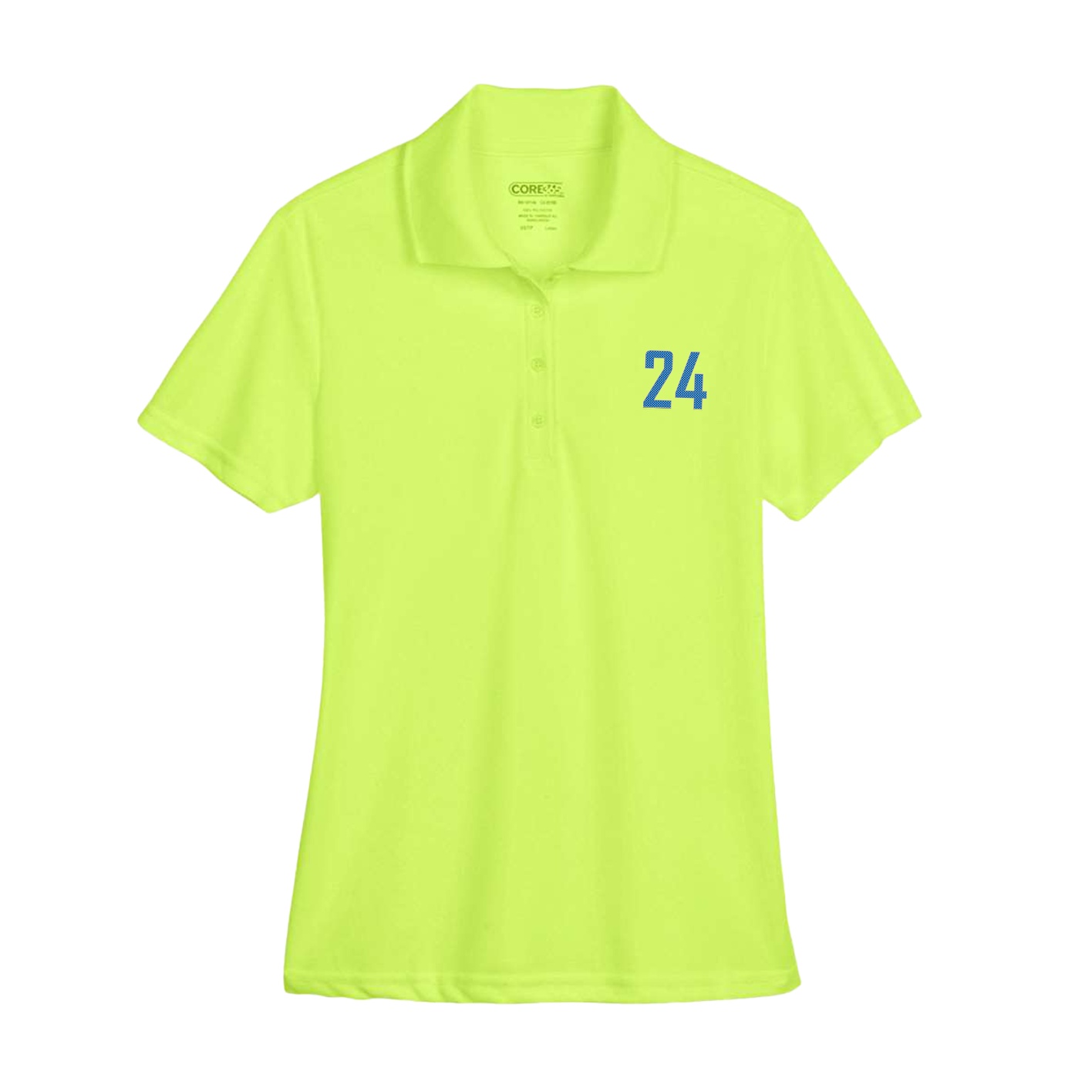 Womens Performance Polo — Front Shirsy in Yellow