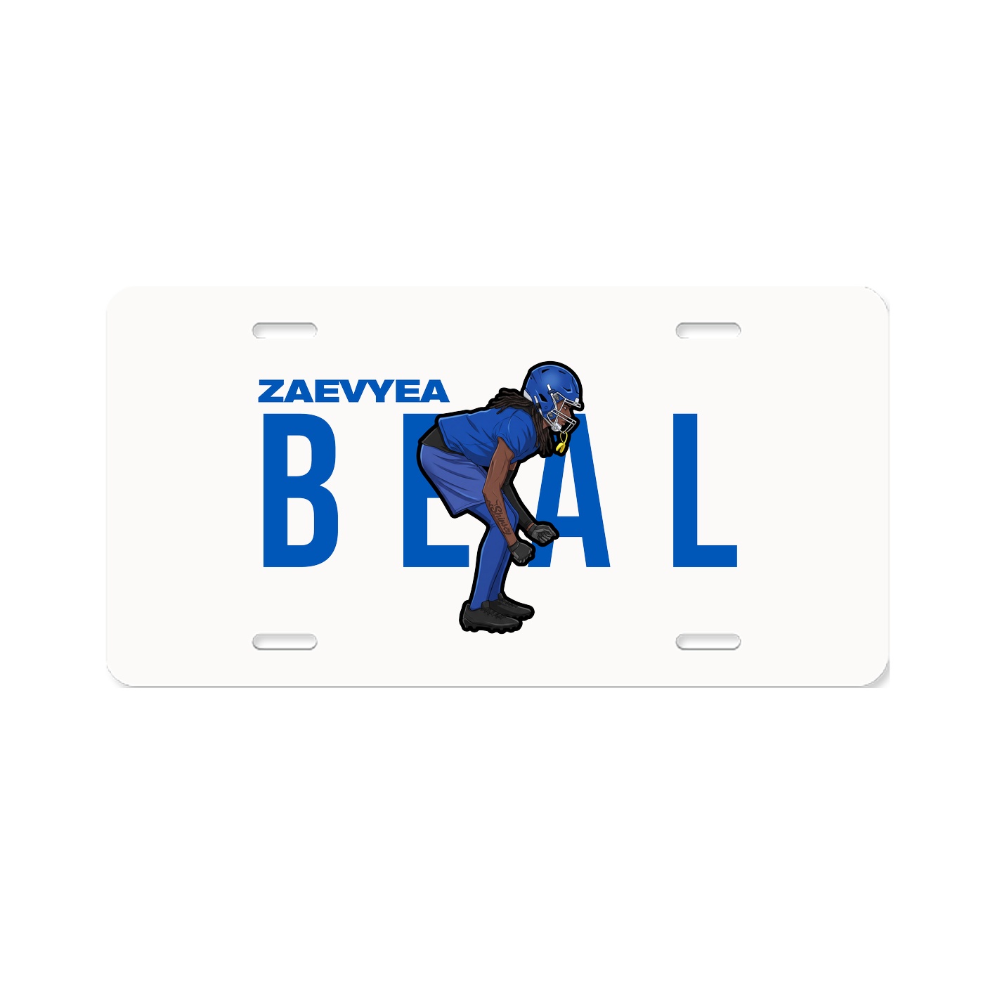 License Plate — Player Name in Classic