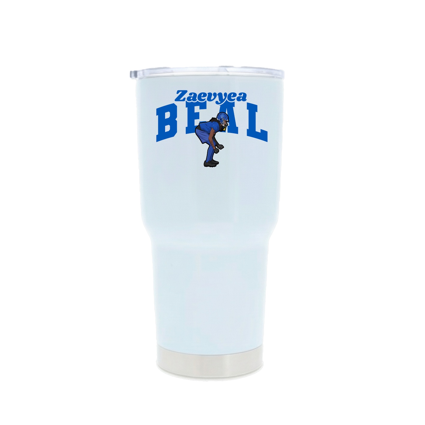 30oz Stainless Steel Tumbler — Signature Arch in White