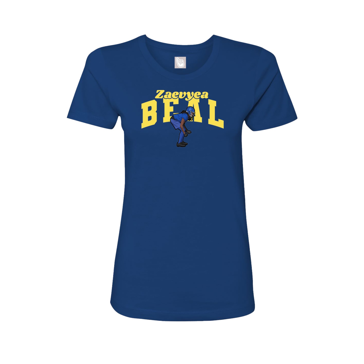 Fitted Women's Tee — Signature Arch in Royal