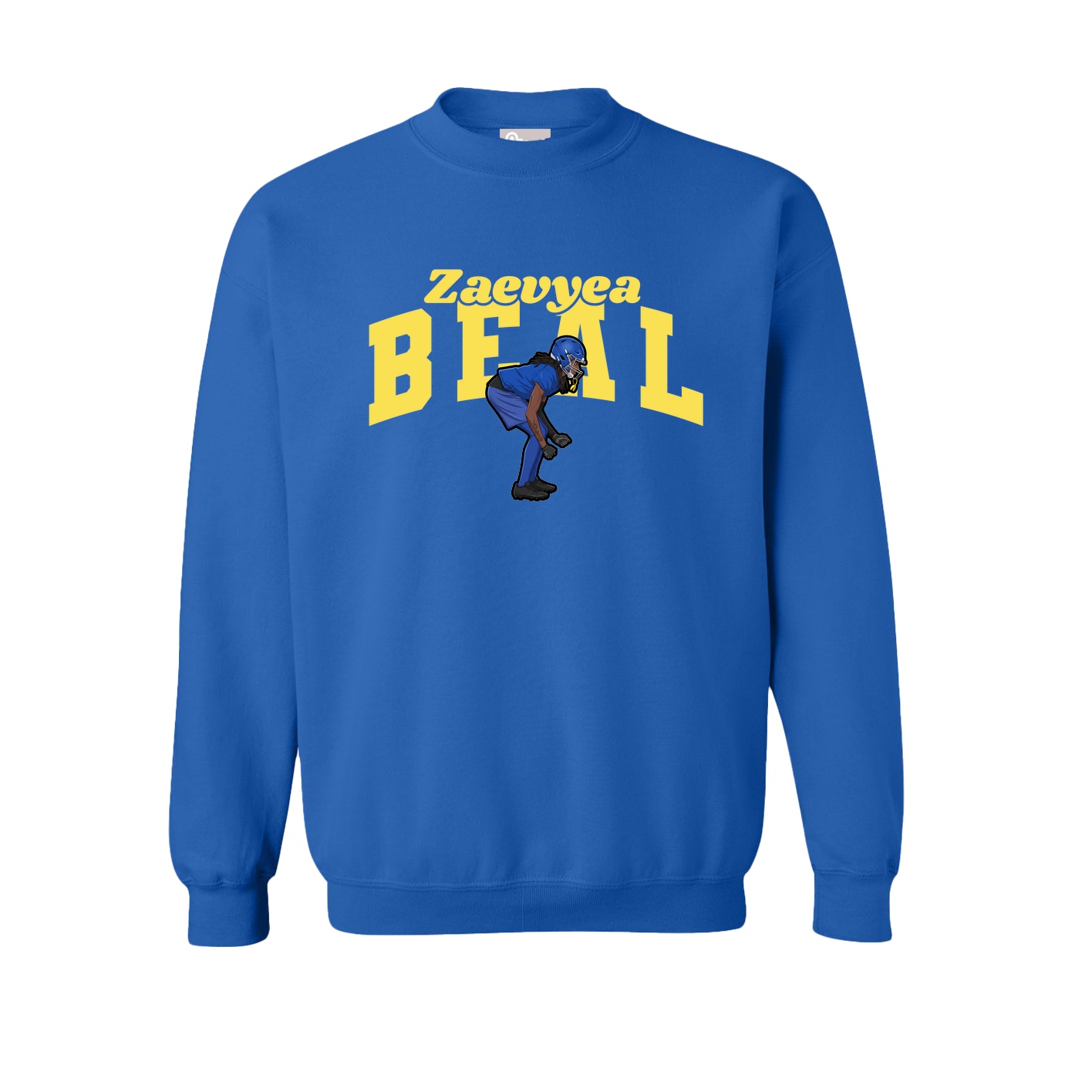Fleece Crew — Signature Arch in Royal