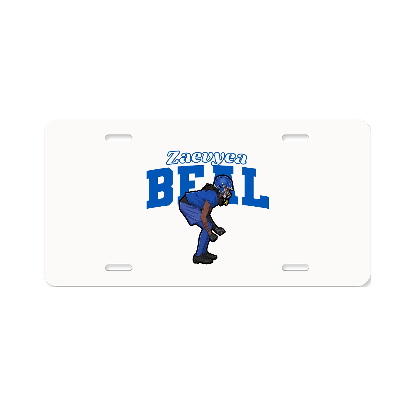 License Plate — Name Arch in Classic
