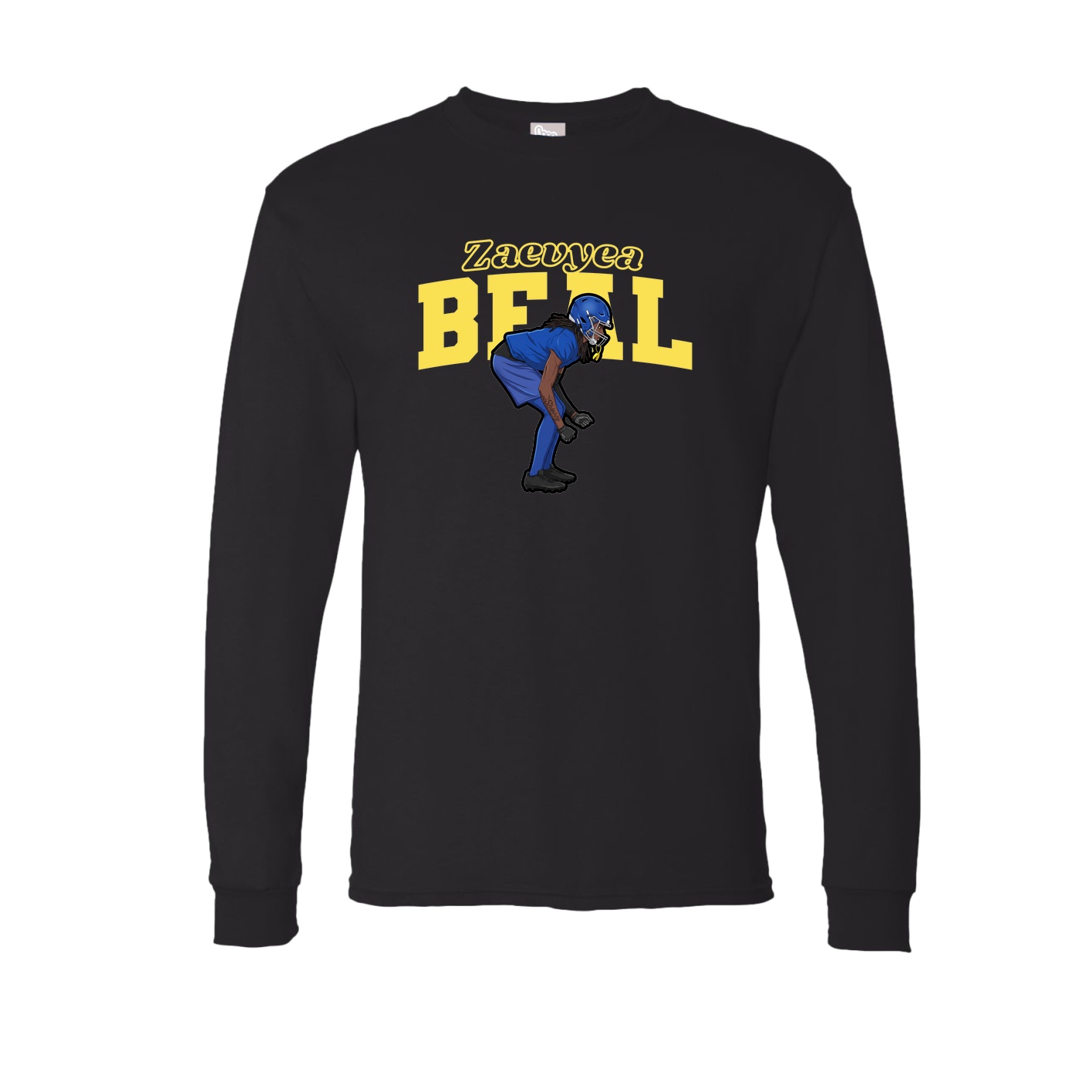 Long Sleeve Tee — Name Arch in Black