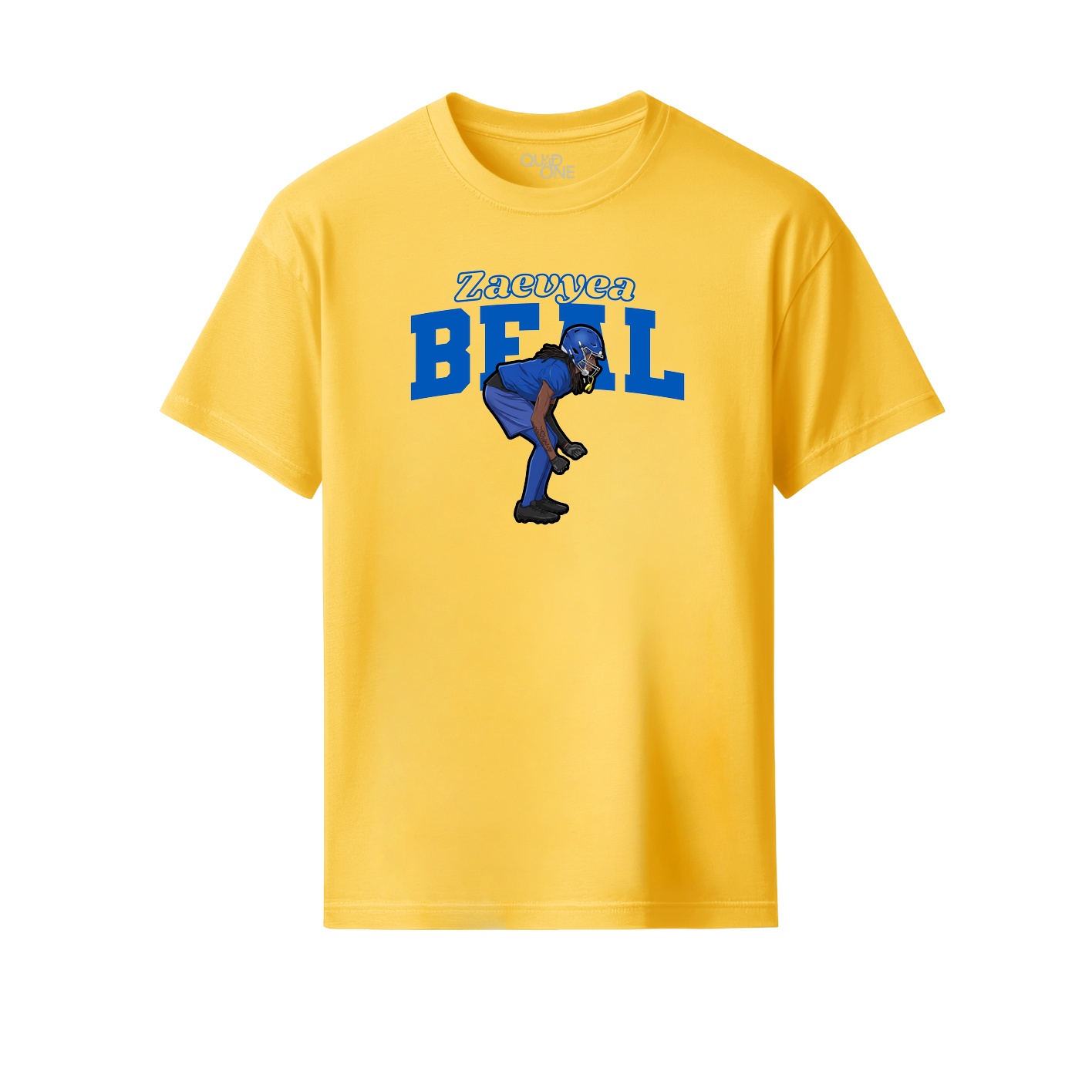 Youth Tee — Name Arch in Yellow