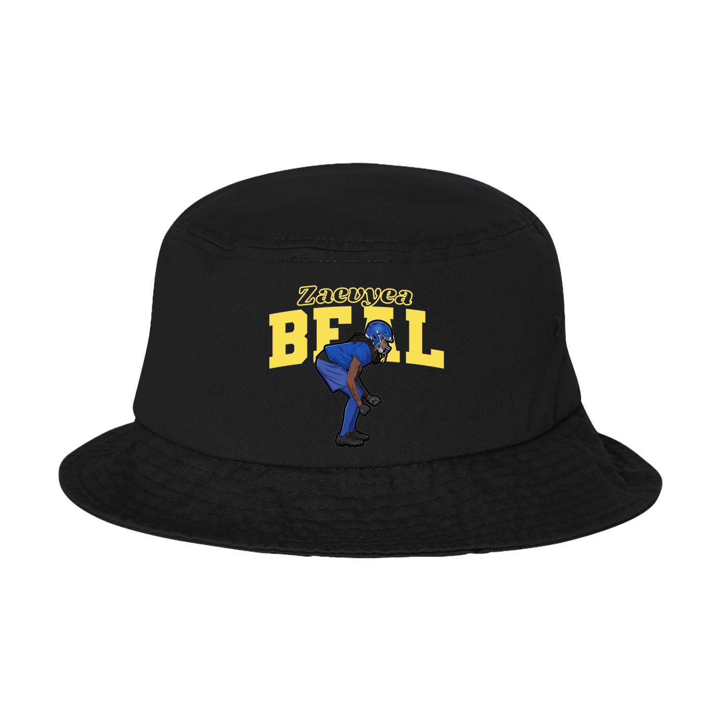 Bucket Cap — Name Arch in Black